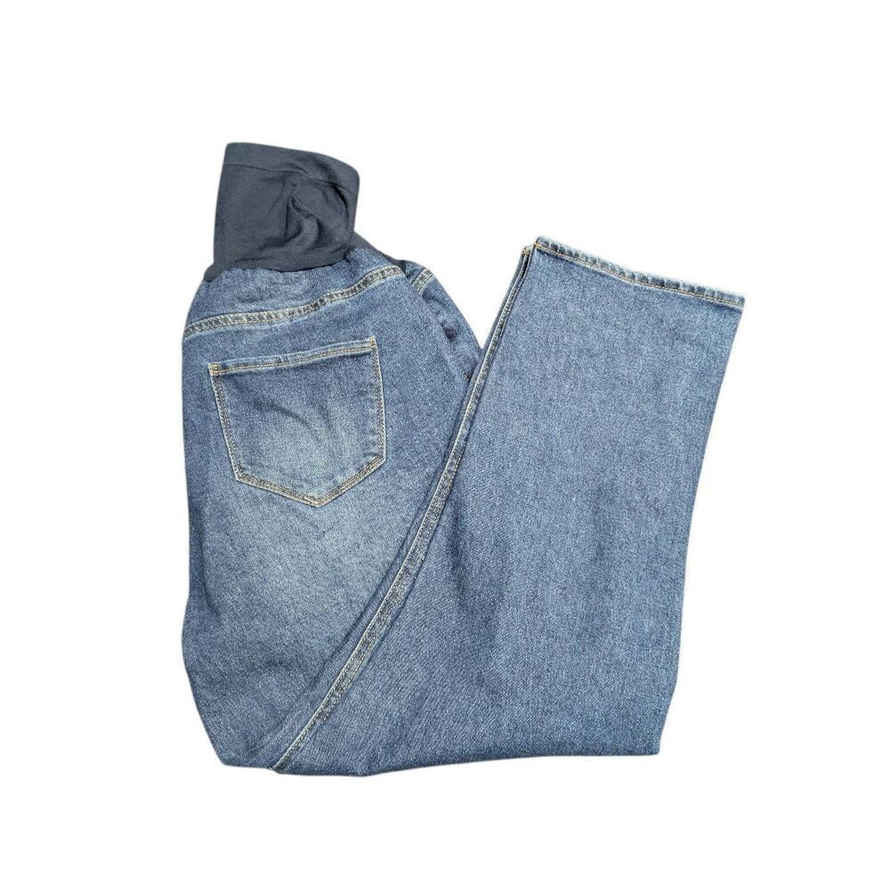 NWT SONG Maternity Jeans Slim Straight Ankle Length Legs Women's Extra Large